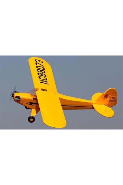 Top RC Model TopRC 067B PNP Piper J3, Sarı, Brushless 700KV Motorlu, ESC, Işı...
