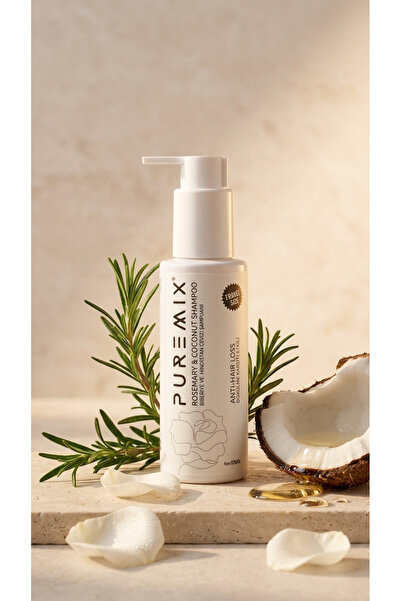 Puremix Rosemary & Coconut Shampoo 100 ml | Dökülme Karşıtı Biberiye ve Hindi...