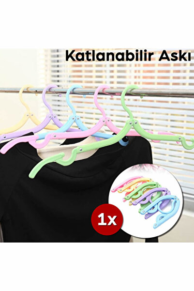 ARVALE Katlanabilir Kancalı Mini Askı | Yer Tasarruflu Askı | 1 Adet