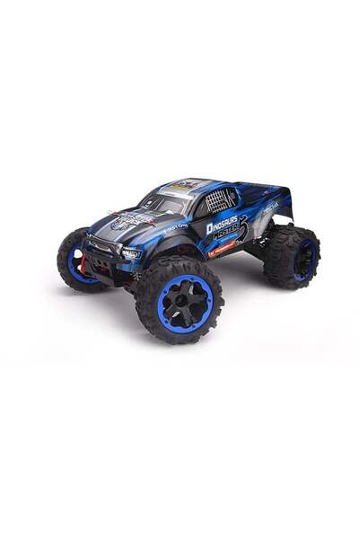 REMO 8036 1/8 Ölçek, 4WD Off Road PRO Monster Truck (Dinosaurs Master) Mavi Kaportalı, Fırçasız Moto