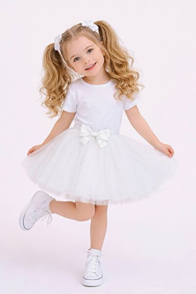 Ceylin Fashion Κοριτσίστικη φούστα Tutu Τούλι τεμαχίων με φιόγκο 23 Απριλίου ...