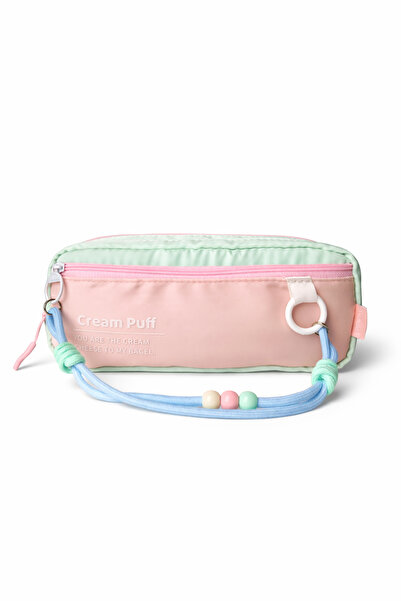 Ecrou Portable Pencil Case with Rope Detail Green