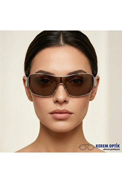 CALDİNİ Unisex Gold Metal Polarize Güneş Gözlüğü Cs112 C1