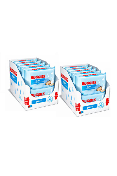 CONY Huggies Șervețele umede Pure, 2 seturi de cate 12 pachete 2 x 12 x 56, 1...