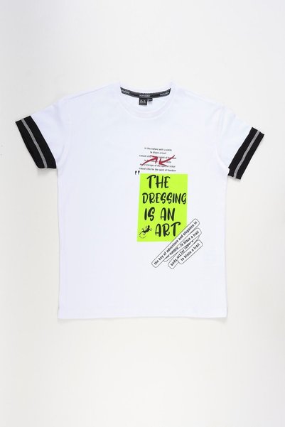 Doctor junior Erkek Çocuk Baskılı Ve Aksesuarlı Comfort Fit Beyaz T-shirt