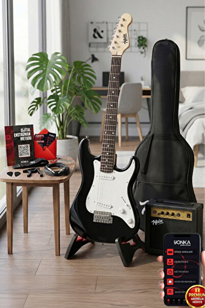 Midex Ceg-36bk 8-12 Yaş Çocuklar Için Amfili Full 3/4 36 Inç Elektro Gitar Se...
