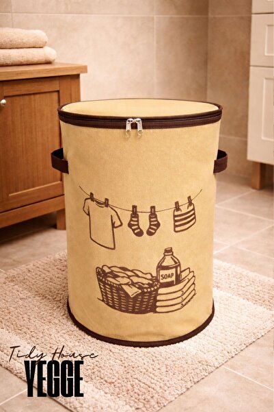 YEGGE Yıkanabilir Çamaşır Sepeti ,Kirli Sepeti , Çok Amaçlı Düzenleyici Çamaş...