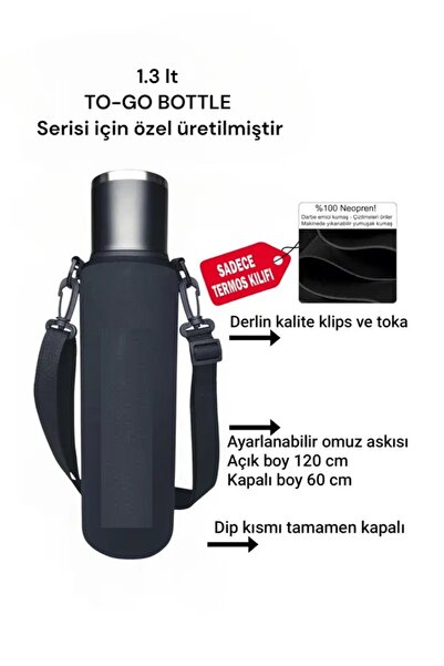 Safir Kamp Stanleye 1.3 lt TO-GO BOTTLE termos kılıfı ve Omuz Askısı
