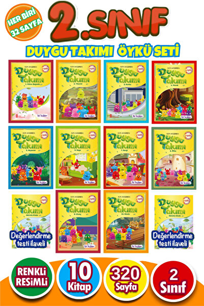 Ata Yayıncılık 2.sınıflar Için Resimli Okumayı Sevdiren 10'lu Kitap Seti( değ...