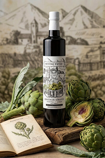 Organik Teyze Sevinç Teyze Doğal Fermantasyon Enginar Sirkesi, Artichoke Vine...