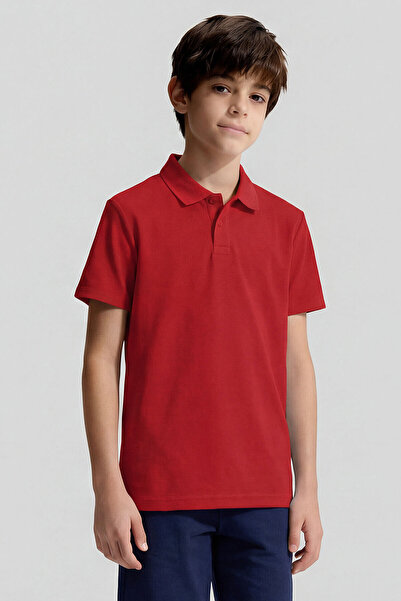 TOMMY LIFE Παιδικό μπλουζάκι Fiesta Polo Yaka Standard Fit Basic Unisex - 11330