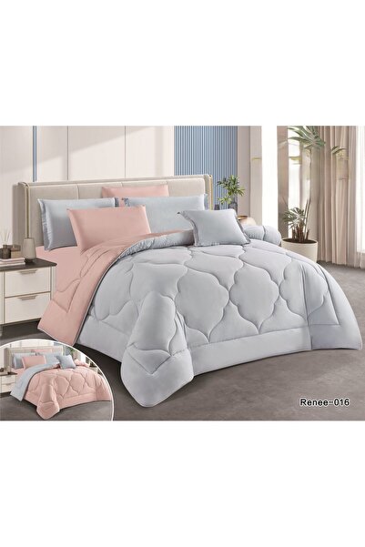 Red Rose Summer single and twin bed sheet set, 5 pieces, Cushion floral patte...