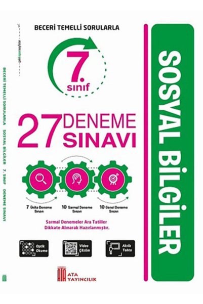 Ata Yayıncılık 7. Sınıf 27 Deneme Sınavı Sosyal Bilgiler