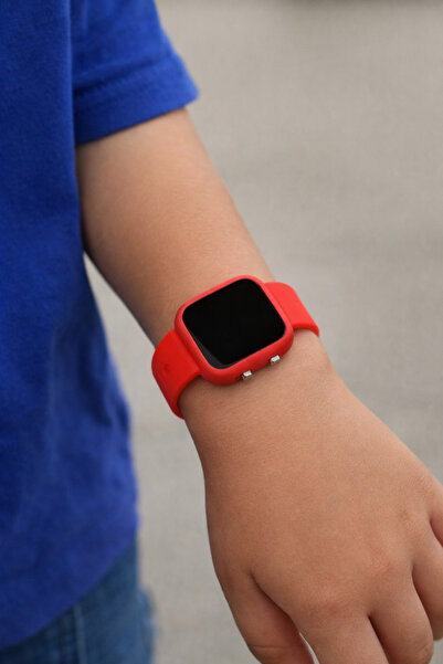 GTURK STORE Dijital Led Çocuk Saati (AKILLI SAAT DEĞİLDİR) Turuncu