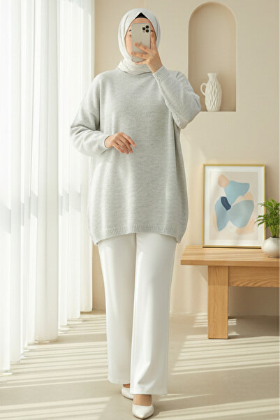 HİJABAYA Round Neck Casual Knitwear Sweater
