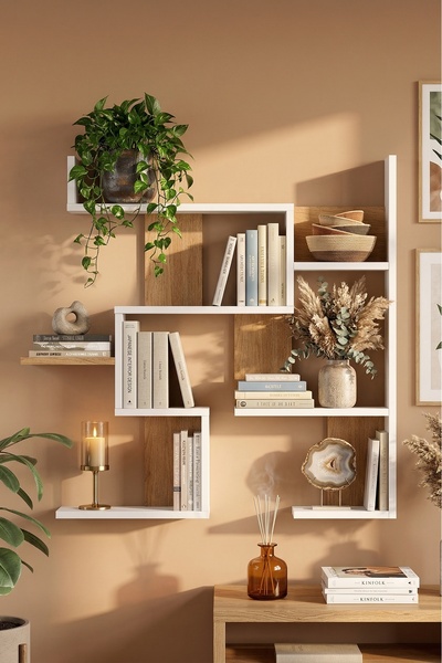 Yurudesign Shelf 26 Duvar Rafı Sepet-Beyaz WL26-SW