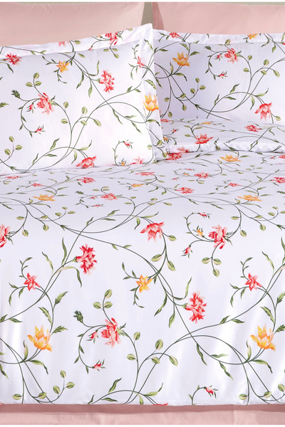 NazeninHome Σετ Παπλωματοθήκη από Σατέν 100% Βαμβάκι Olivia |   Με σεντόνια