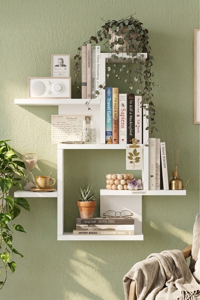Yurudesign Shelf 21 Duvar Rafı Beyaz WL21-W