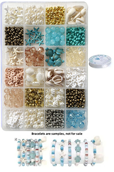 By MO Accessories Καλοκαιρινή σεζόν Φυσική πέτρα Αστερίας Κοχύλι Fimo με Χάντ...