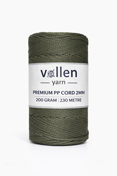 vollen yarn 200гр/230м Премиум полиестерна прежда Macrome 2мм, прежда Macrome...