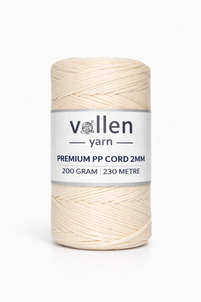 vollen yarn 200gr/230m Premium Polyester Macrame String 2mm, μακραμέ σχοινί, ...