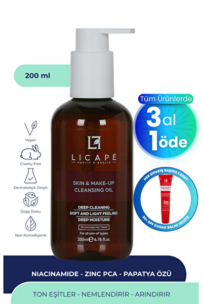 Licape İki Aşamalı Cilt Ve Makyaj Temizleme Yağı 200 ml