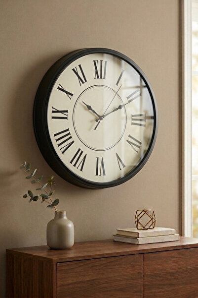 Frapan Home GLX 50 Cm Premium Dekoratif Duvar Saati Sessiz Mekanizmalı Büyük ...