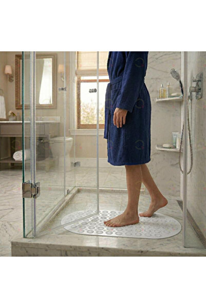 MAİN SHOP Massage Silicone Bath Mat with Suction Cup Bathroom and Shower Anti...