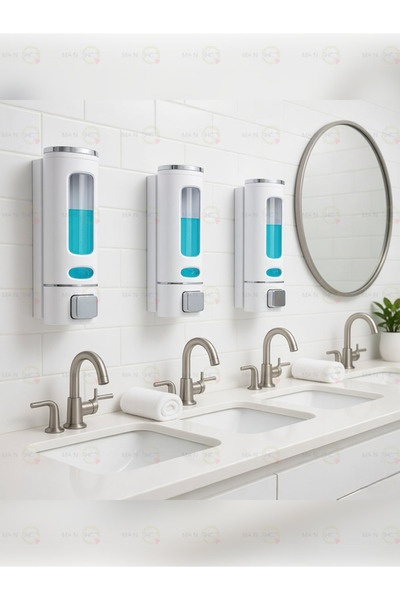 MAİN SHOP 3 ΤΕΜ. 400 ML Σαμπουάν ντους, επαναγεμιζόμενα μπουκάλια σαμπουάν κα...