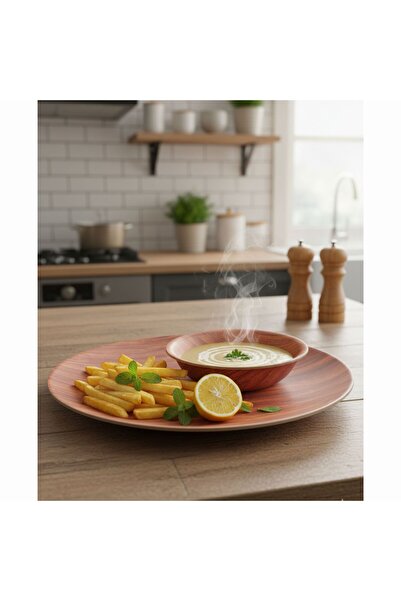 Generic Plastic Plate Set Flat 26.5 CM and Deep 15.8 CM