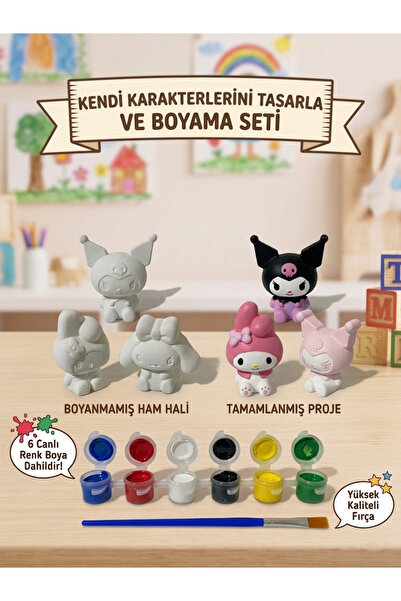 KOÇSAN 3'lü Obje Taş Boyama Seti