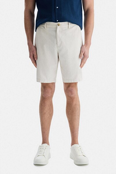 UCLA شورت كتان رجالي من PALISADES - بني، مقاس قياسي مستقيم