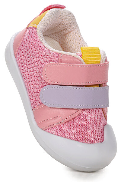 Kiko Kids Textilní dívčí sportovní obuv First Step na suchý zip