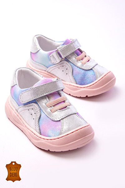 lina step Pantofi pentru bebeluși pentru fete, din piele naturală, cu talpă o...