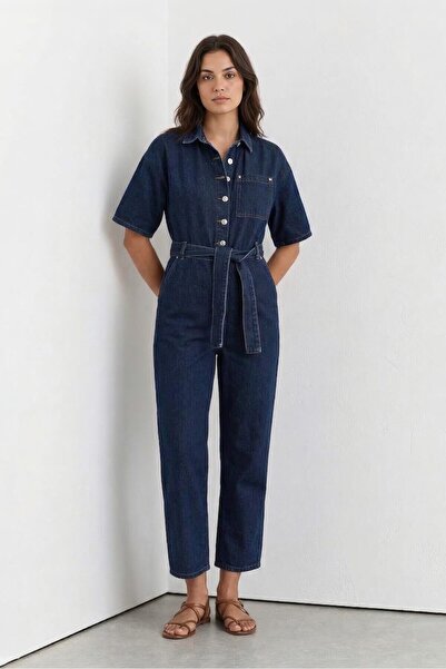 BANNY JEANS Γυναικεία τζιν φόρμα με νυχτερίδα - Rins