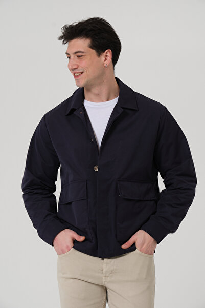 PIQUE ΑΝΔΡΙΚΟ ΠΑΝΤΕΛΟΝΙ Πόλο με λαιμόκοψη και τσέπη, Ανδρικό παλτό