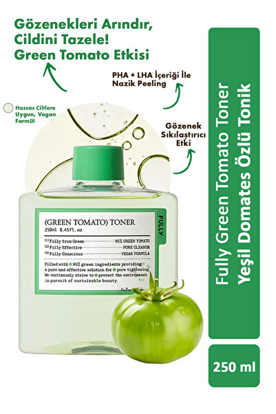 FULLY Green Tomato Toner - Yeşil Domates Özlü Arındırıcı Tonik