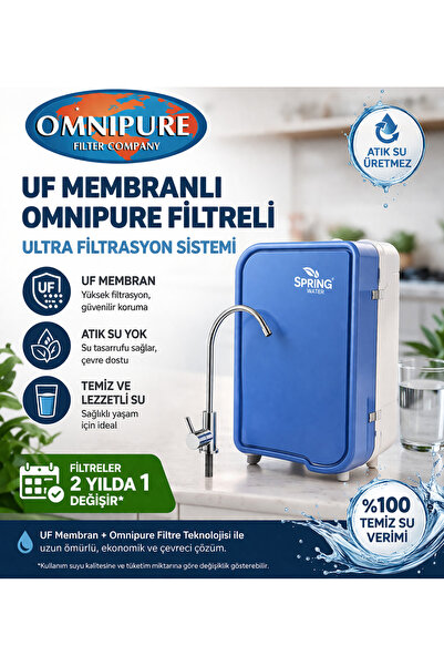 Omnipure Crystalclear Mini Atık Su Üretmeyen Uf Membran Direk Akış Su Arıtma ...