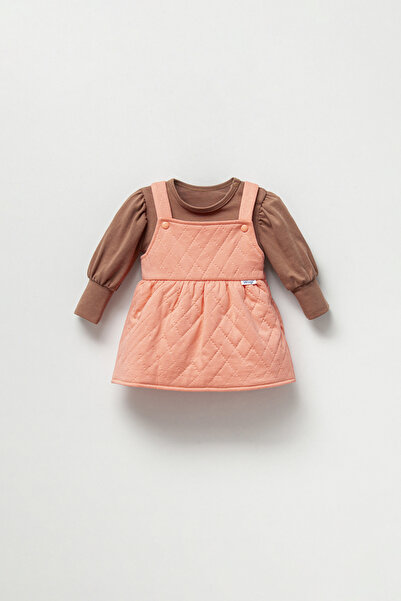 Wogi WOGİ KIZ BEBEK KIZ BEBEK 2'Lİ ELBİSE TAKIM