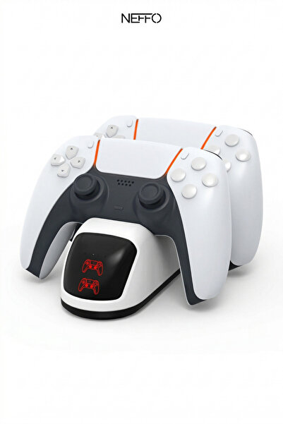 NEFFO Ps5 Joystick Şarj Standı Dualsense Göstergeli Şarj Istasyonu