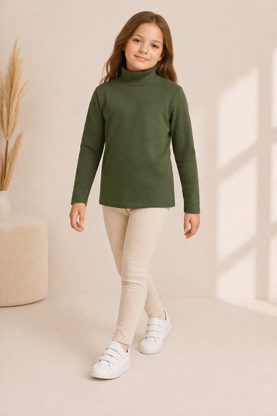 canmana kids&baby Κοριτσίστικο φούτερ με ζιβάγκο, βαμβακερό, με ριμπ λύκρα, ε...