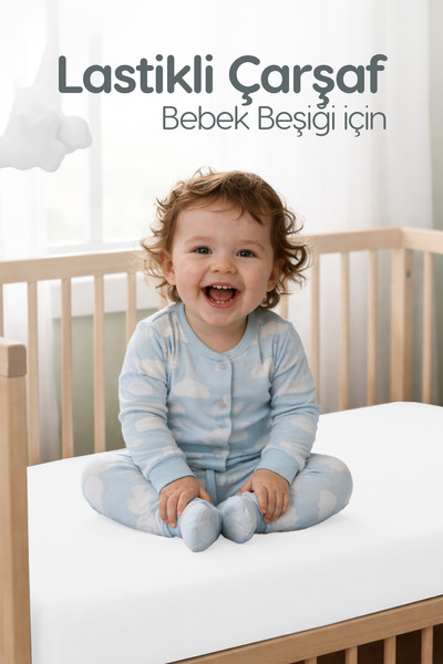 Erko Dört Mevsim %100 Pamuk Penye Lastikli Bebek Çarşafı | Nefes Alan Yapı, P...