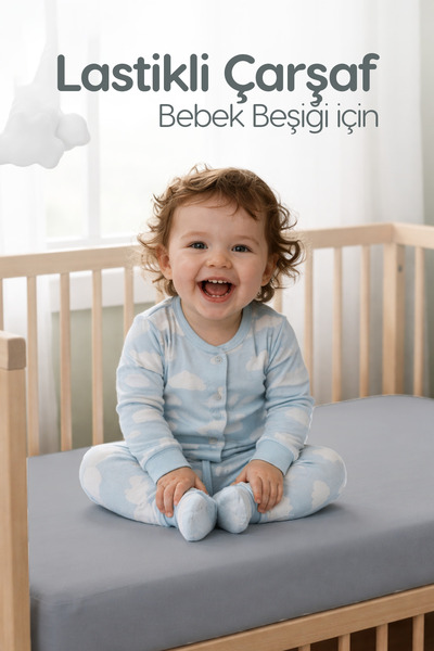 Erko Dört Mevsim %100 Pamuk Penye Lastikli Bebek Çarşafı | Nefes Alan Yapı, P...