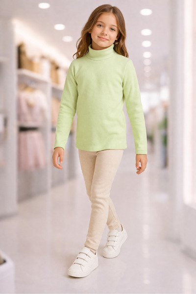 canmana kids&baby Κοριτσίστικο φούτερ με ζιβάγκο, βαμβακερό, με ριμπ λύκρα, ε...