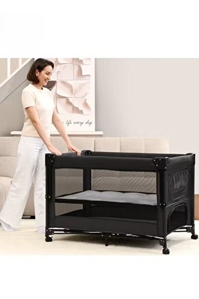 Pamo Babe Lightweight Foldable Travel Playard with Mattress Pad & Carry Bag, ...