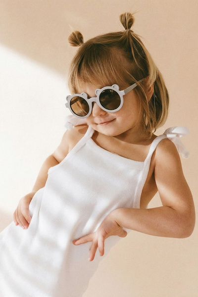 Banamio Bobo Ayıcık Unisex Bebek Çocuk UV400 Korumalı İskandinav Güneş Gözlüğ...