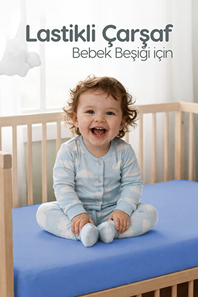 Erko Dört Mevsim %100 Pamuk Penye Lastikli Bebek Çarşafı | Nefes Alan Yapı, P...