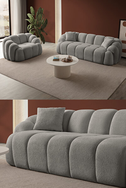 Eymense Bubble Koltuk Takımı 3+1 Beyaz