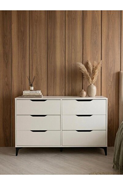 Epos Çok Amaçlı 6 Çekmeceli Şifonyer,Saklama Dolabı Yatak Odası Bebek Odası G...