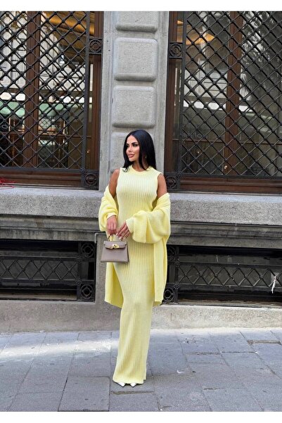 Friday Mood Γυναικείο Πλεκτό Φόρεμα Ζακέτα